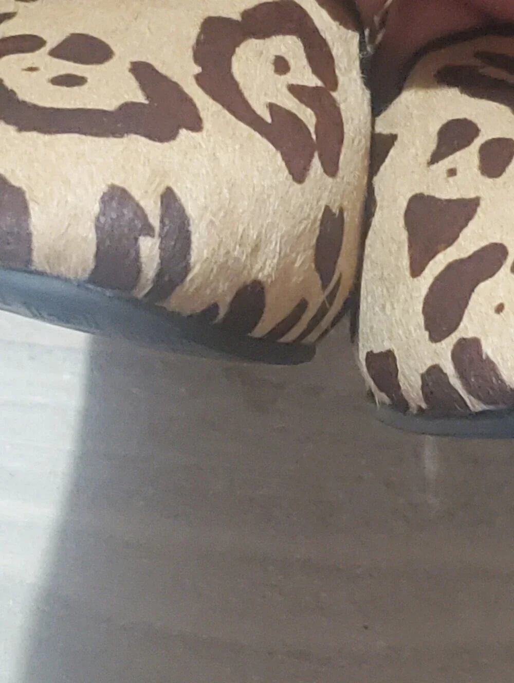 BIRDIES STARLING NWOT SZ 11. CALF HAIR LEOPARD PRINT LOAFERS. SHERPA LINING